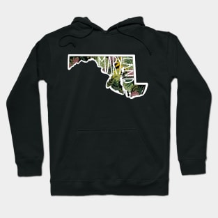 Maryland Floral Designs-State stickers-Colleges-Cute stickers Hoodie